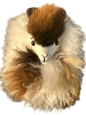 Circle Tex PERUVIAN Alpaca Genuine Alpaca Wool Plush Animal Figure 6" Handmade